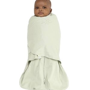 HALO Cotton Sleepsack Swaddle Adjustable Wearable Blanket TOG 0.5 XS Mint Green